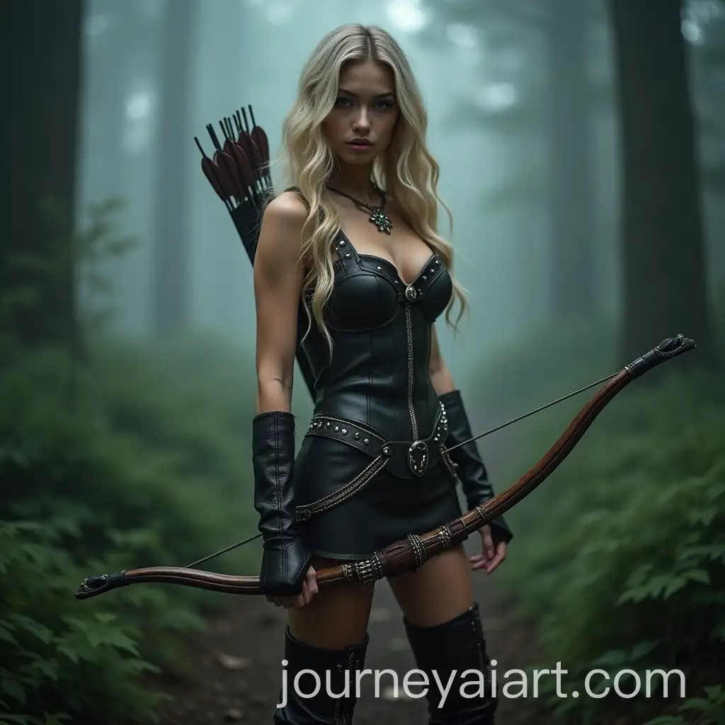 Young-Huntress-in-Misty-Forest-with-Bow-and-Arrows