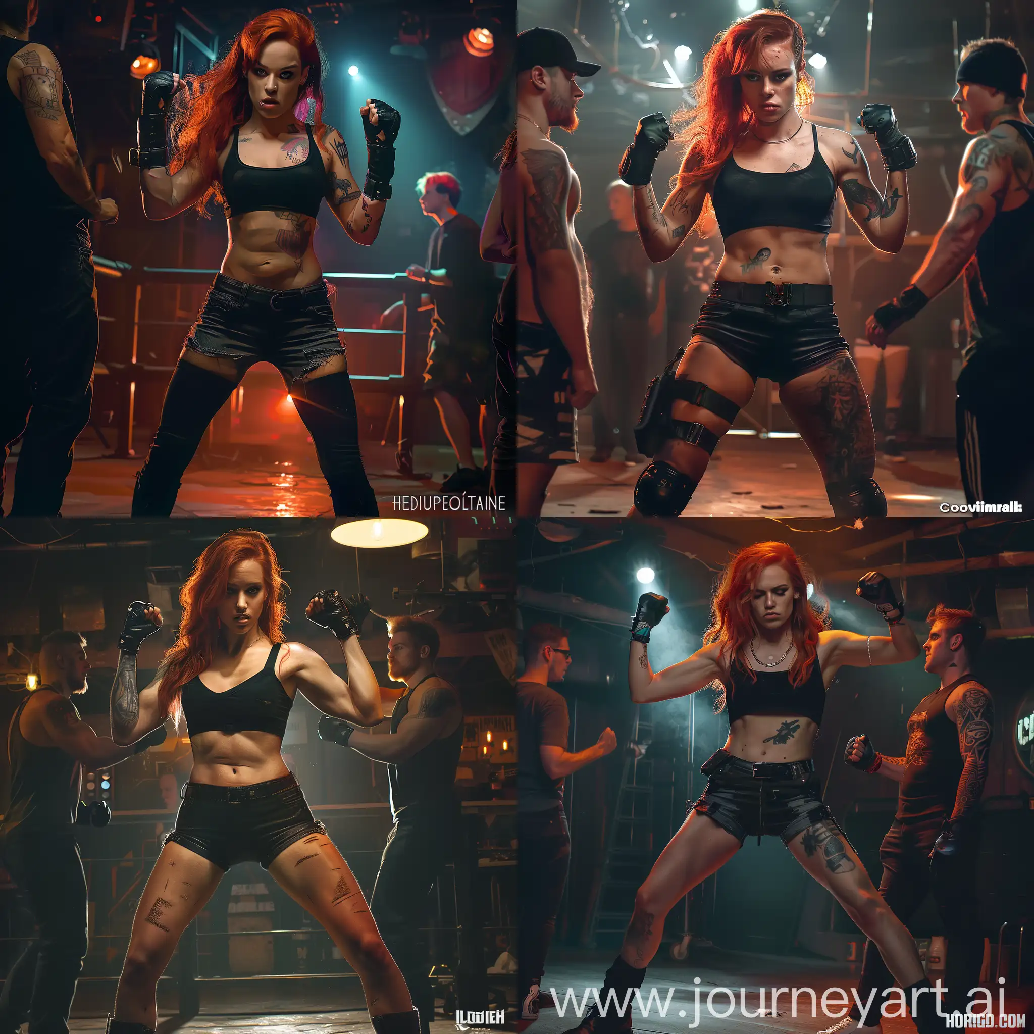 Muscular-RedHaired-Bouncer-Confronting-Drunk-Bullies-in-Nightclub