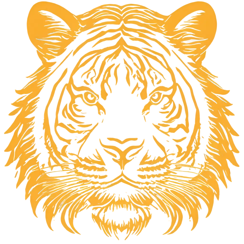 Gold-Tiger-Head-Animation-PNG-HighQuality-Scetch-Design-for-Creative-Projects