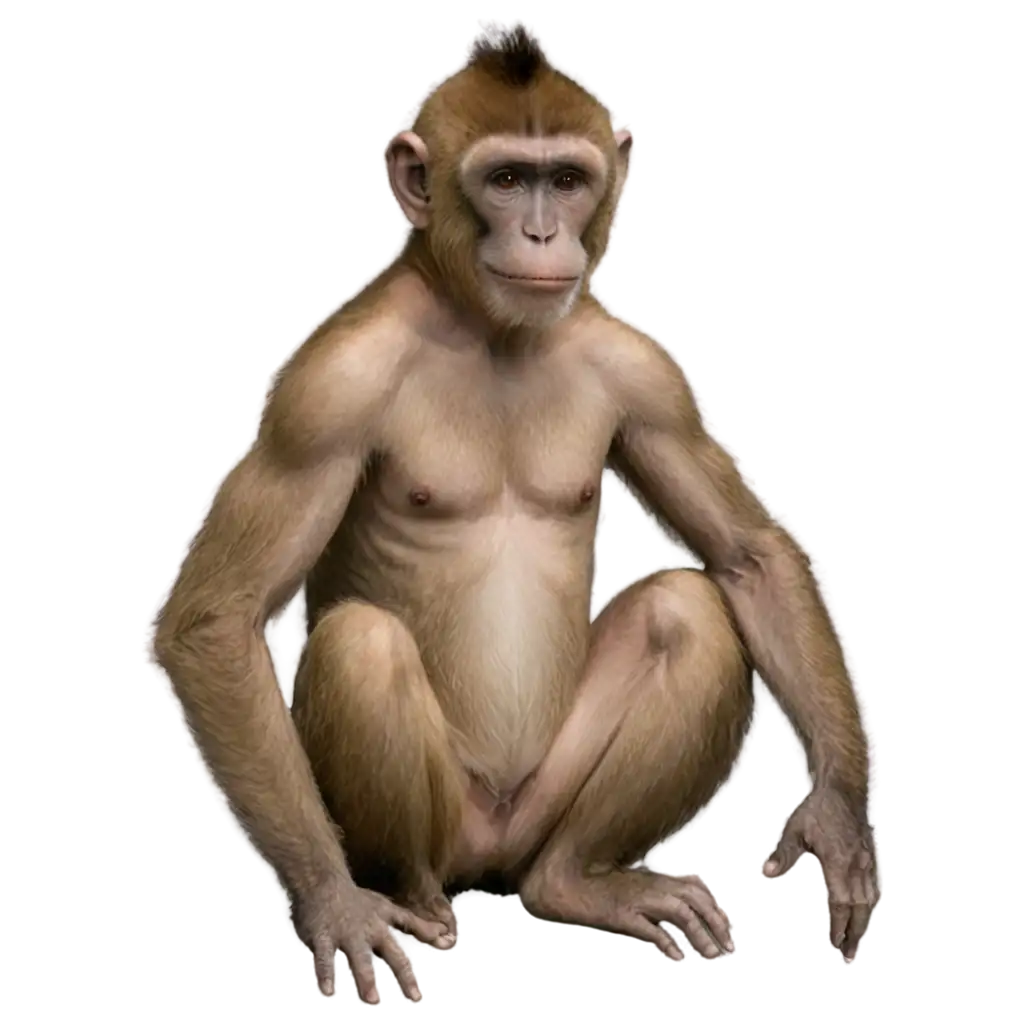 Monkey-and-Man-PNG-Image-for-Diverse-Applications