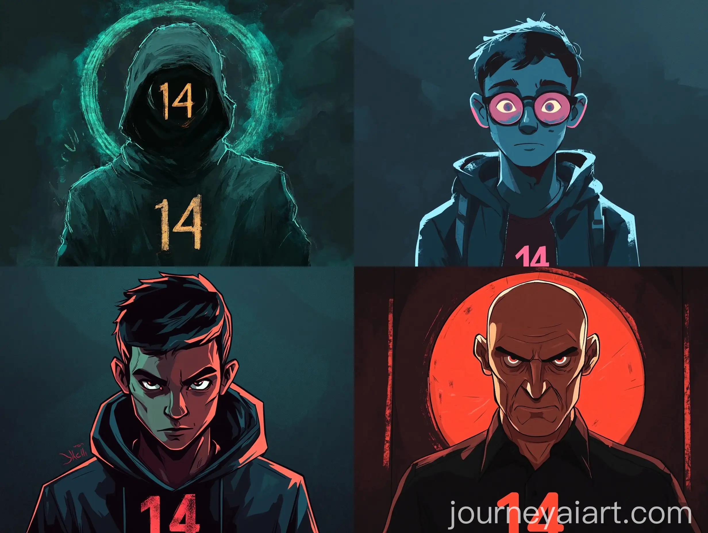 Avatar-with-Number-14-on-Dark-Background
