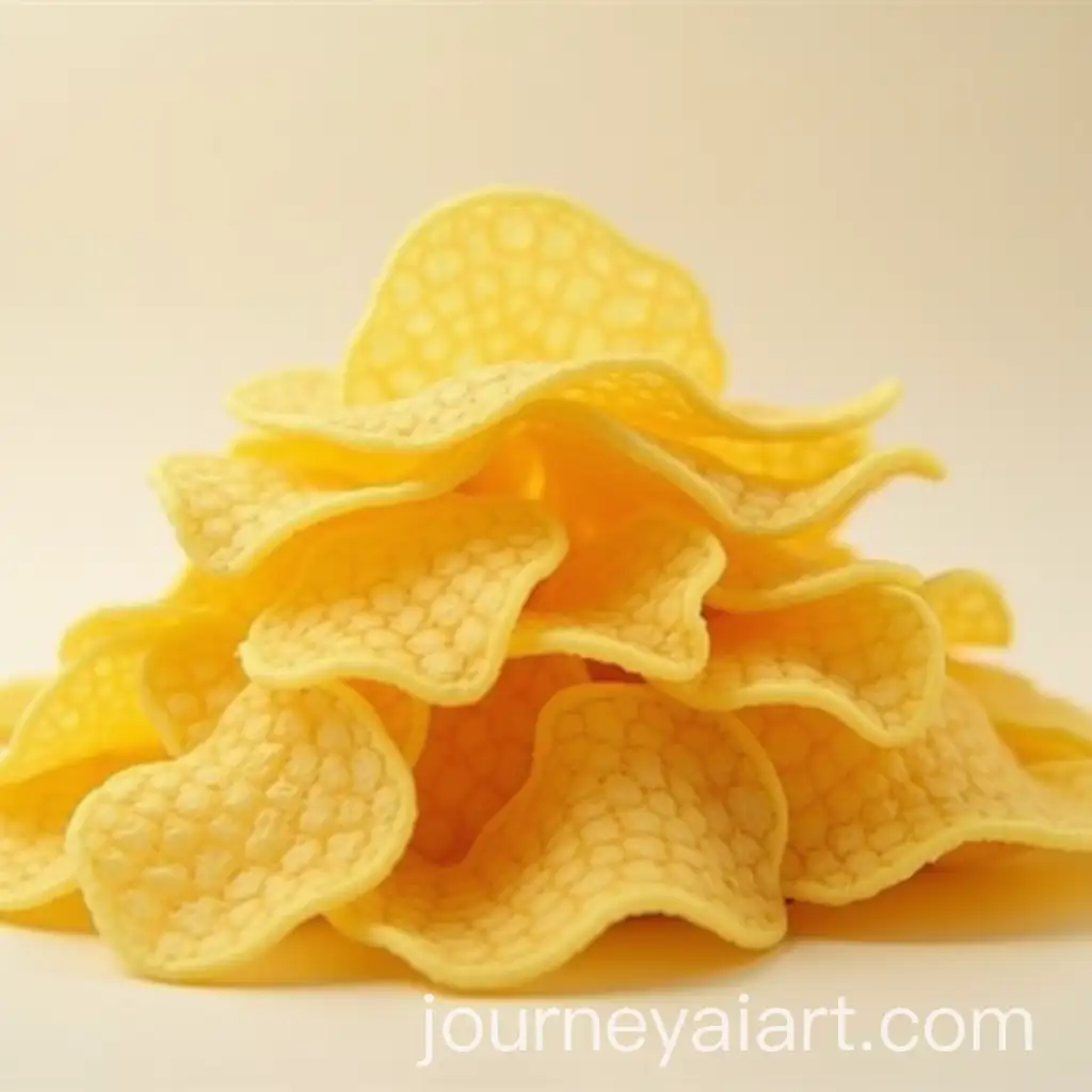 PyramidShaped-Stack-of-Raw-Potato-Chips