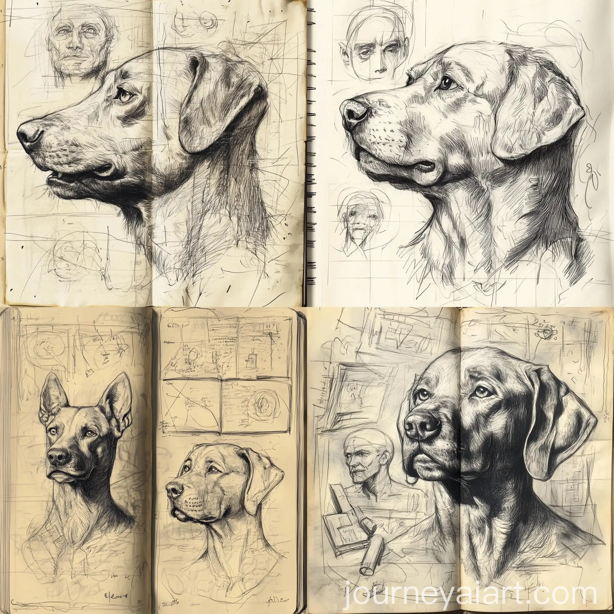 Philosophy-Sketch-Book-Featuring-a-Dog