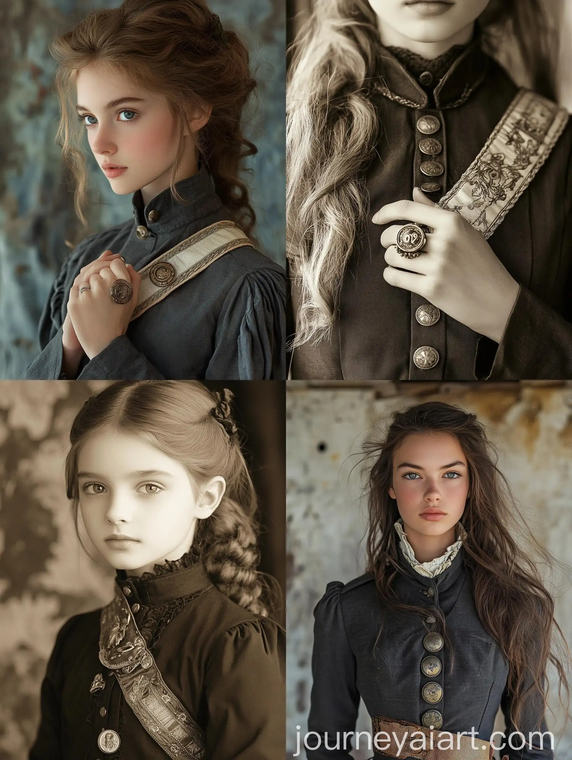 Victorian-Girl-with-Civil-War-Colonels-Uniform-Ring