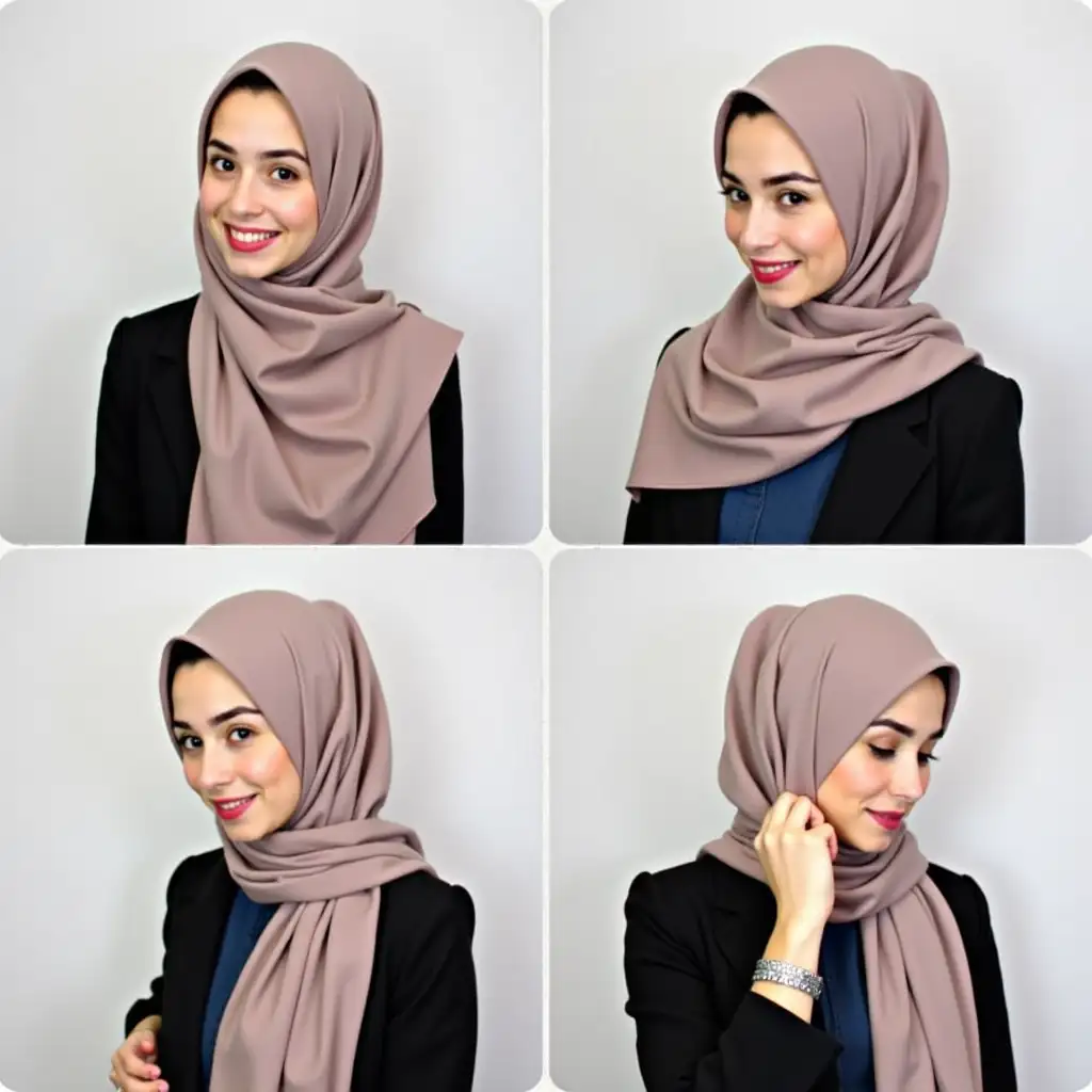 Hijab four sides