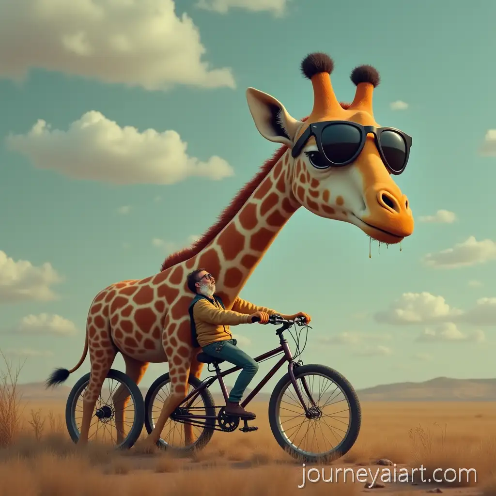 Massive-Emo-GiraffeEmo-Giraffe-Listening-Music-Wearing-Sunglasses-Listening-to-Music-and-Riding-a-Long-Bike