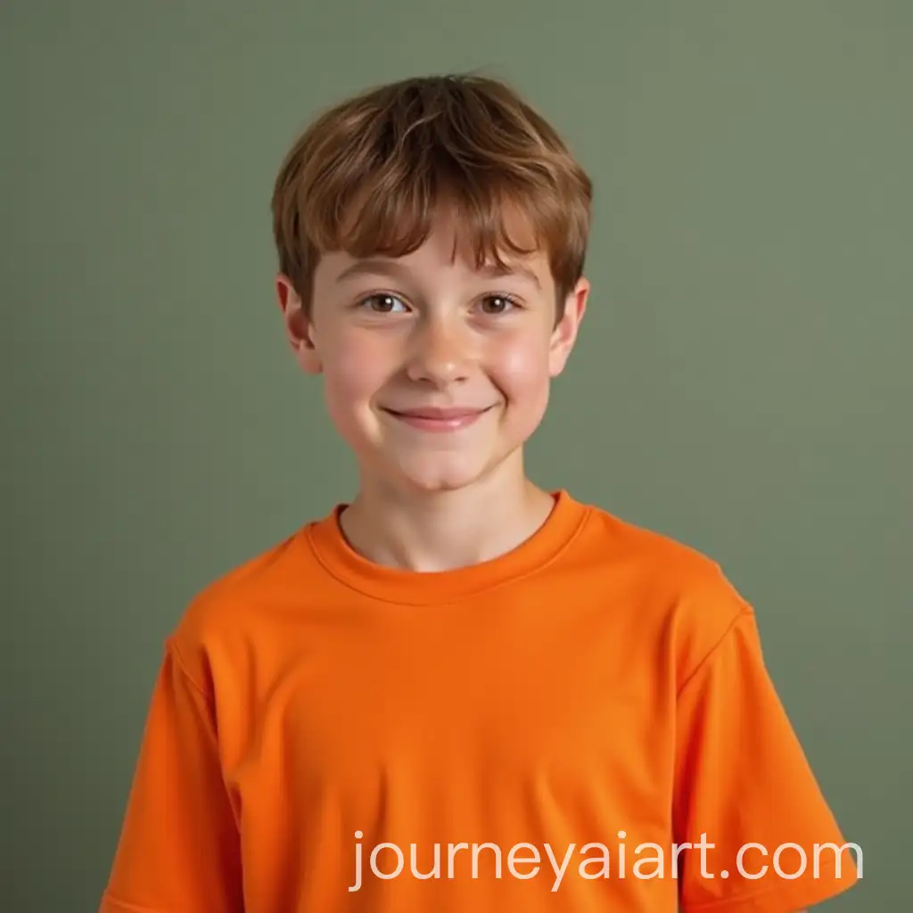 Young-Boy-in-Orange-Tshirt-with-Natural-Charm