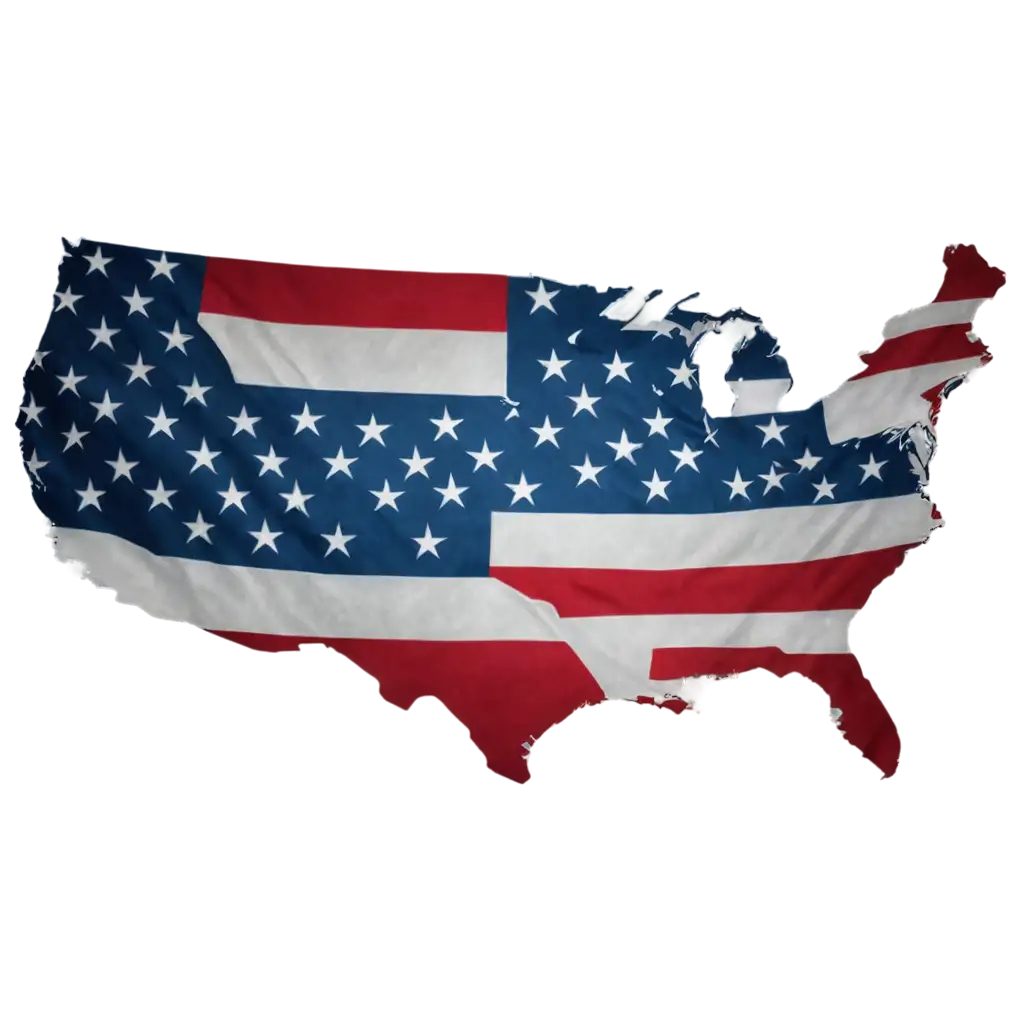 HighQuality-PNG-of-an-America-Map-Adorned-with-the-American-Flag-and-Shiny-Texture