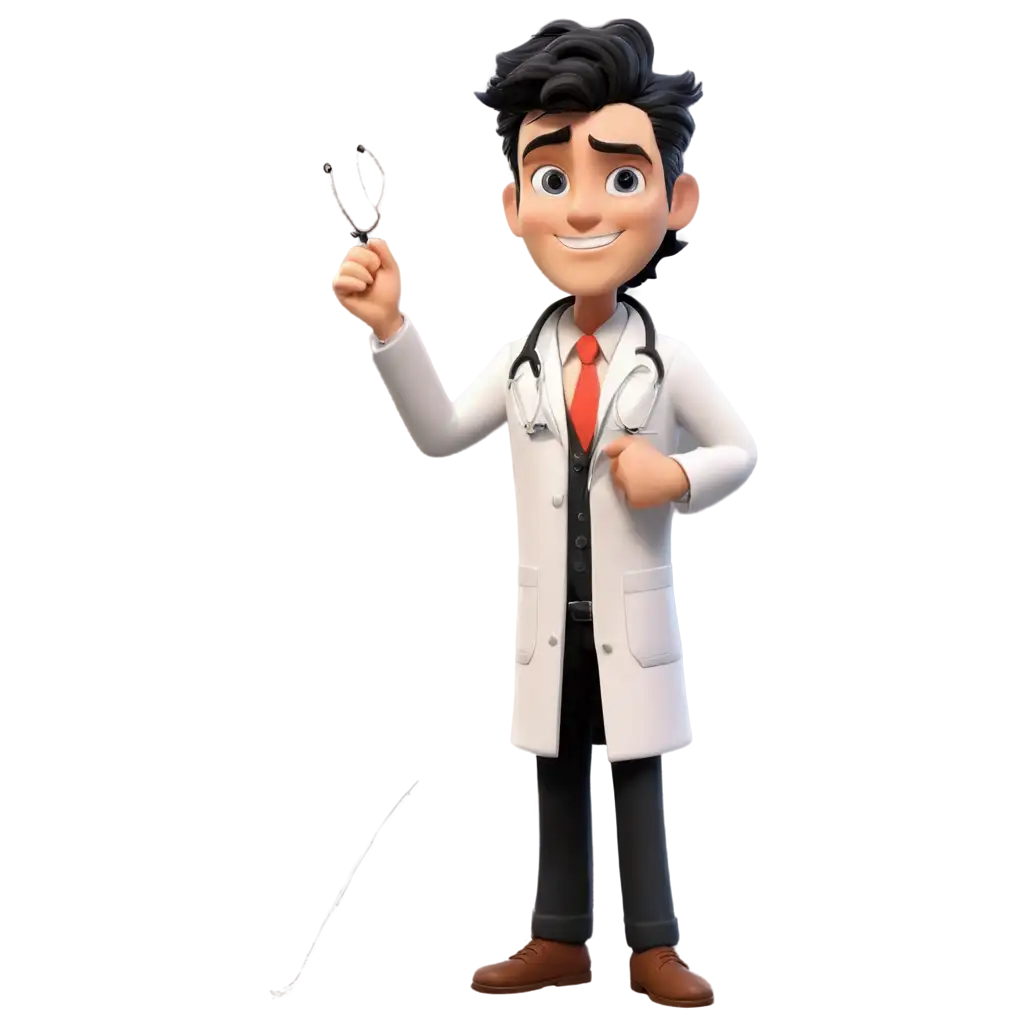 Male-Cartoon-Doctor-with-Black-Hair-PNG-Image-Professional-AI-Art-Prompt