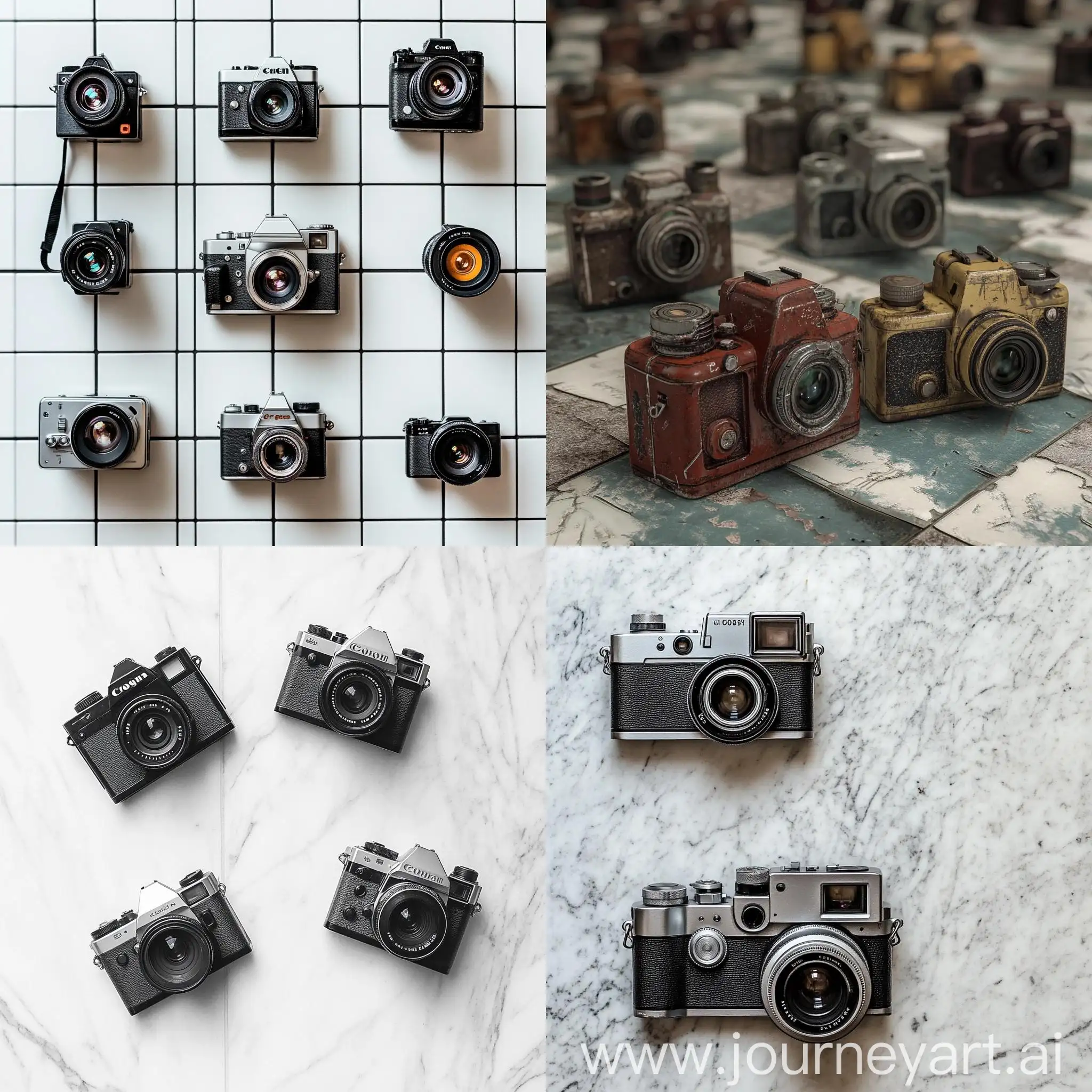 Modern-Cameras-Arranged-on-Studio-Floor