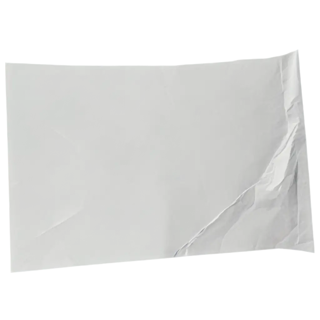 a crumpled sheet of white paper