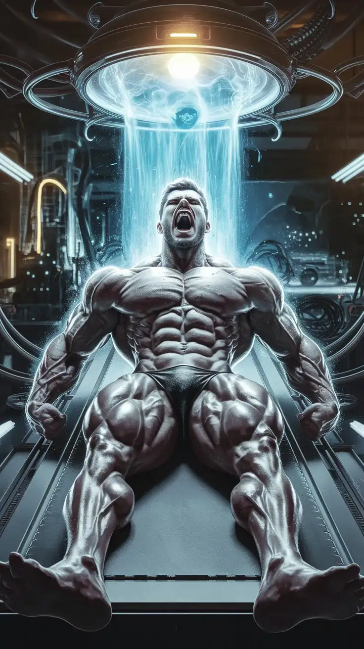 Futuristic-Bodybuilder-Transformed-into-Superpowered-Hero-by-Radiation