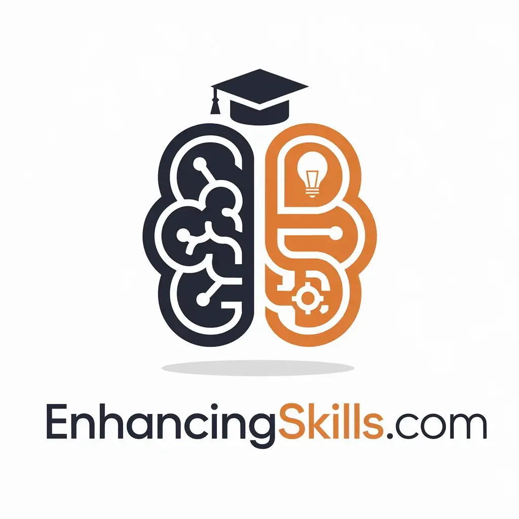 LOGO Design for EnhancingSkillscom Skill Symbol in Vector Style for Education Industry