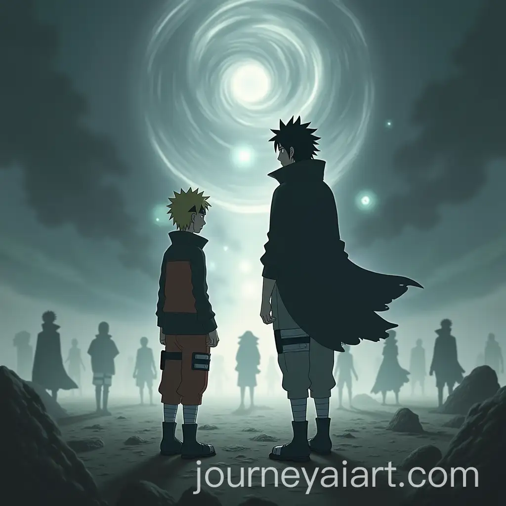 Naruto-and-Sasuke-in-Intense-Training-Ground-Showdown-with-Ghostly-Remnants