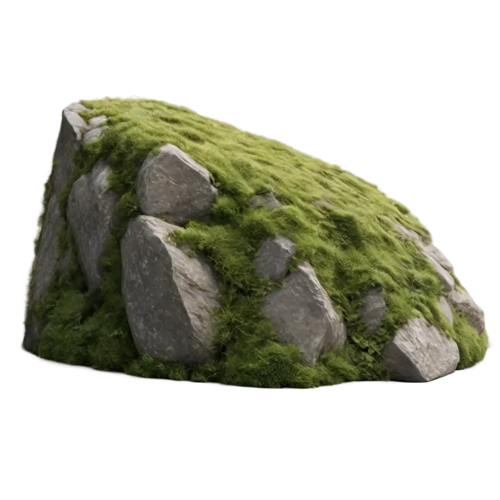 Hyper-Realistic-Stone-with-Moss-PNG-Image-8K-Octane-Render-for-Stunning-Visuals