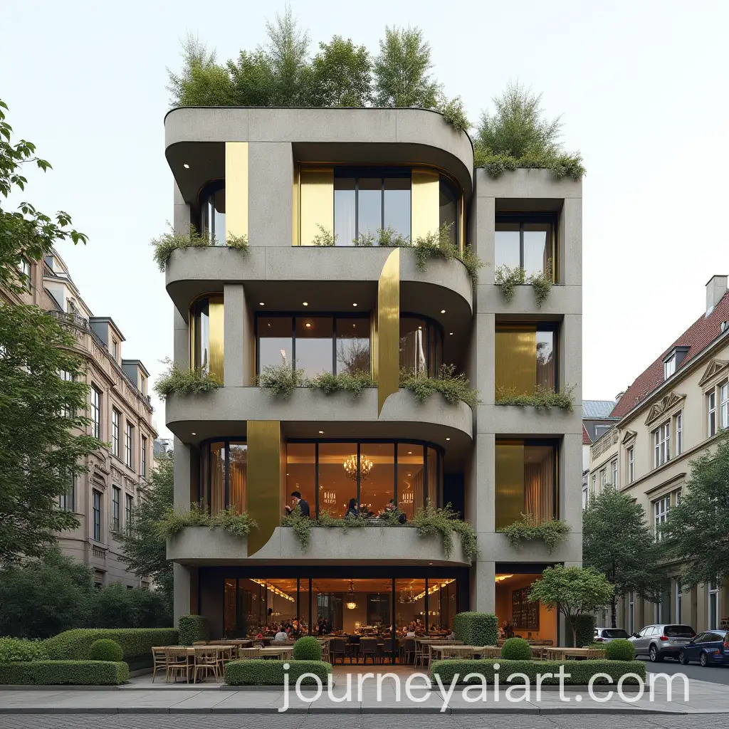 Central-European-BrassPanelled-Building-with-Rooftop-Gardens