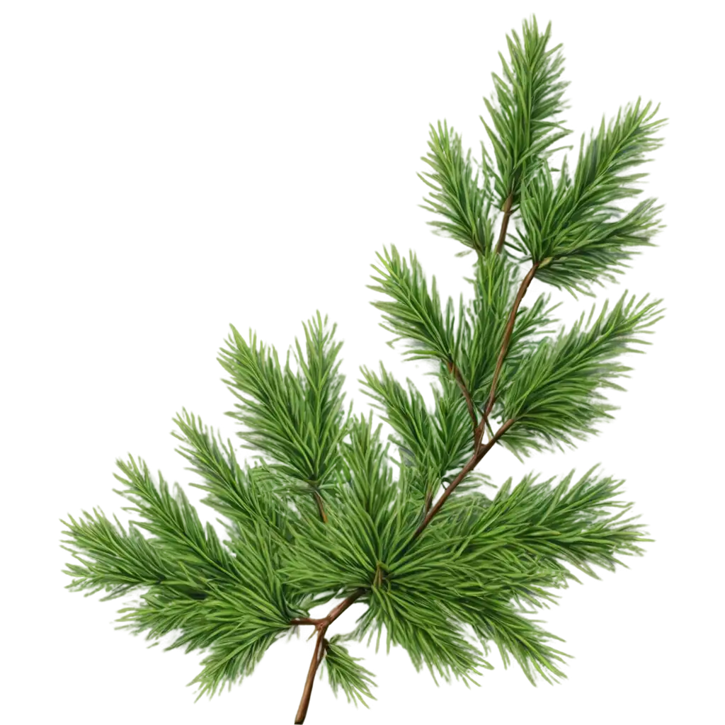 Stunning-Realistic-Lush-Fir-Branch-PNG-HighQuality-Nature-Imagery