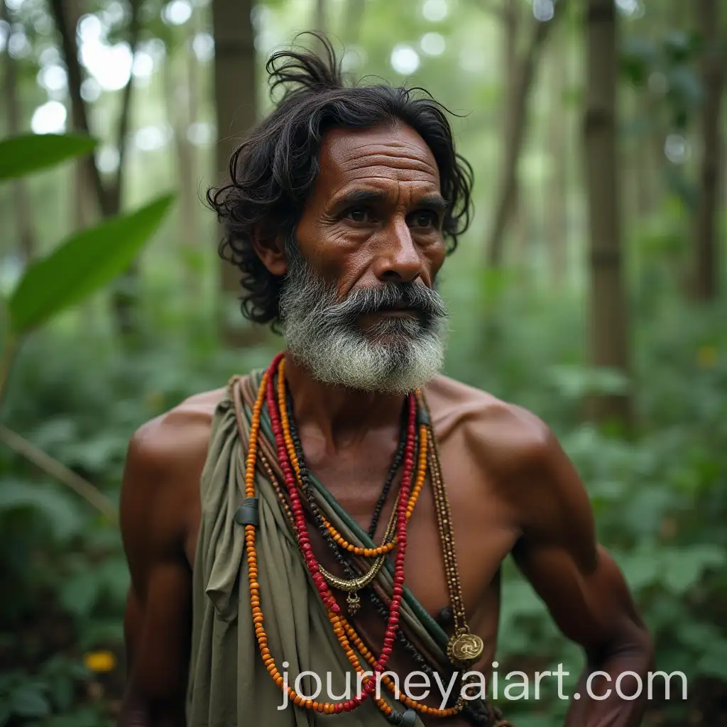 Indian-Village-Leader-Defending-Tribe-Against-Corporate-Threat-in-1990s-Forest