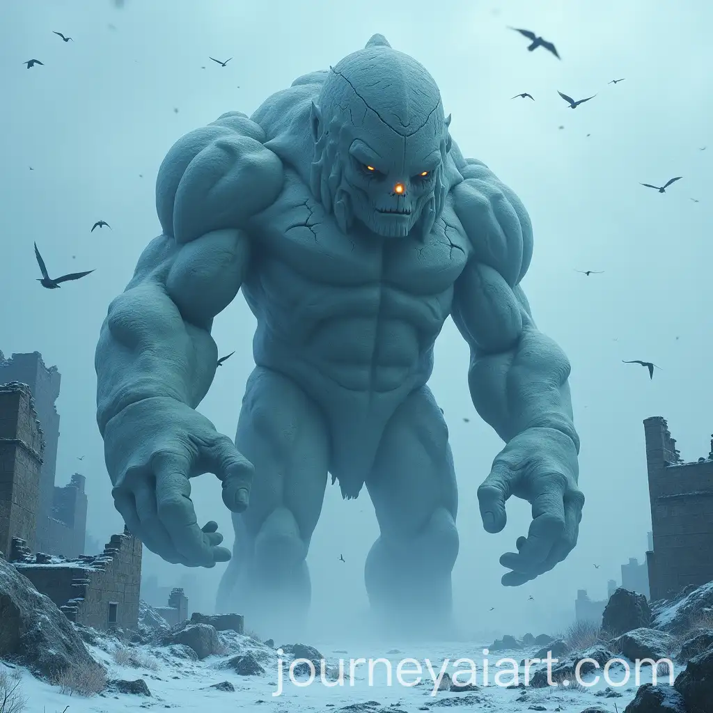 Stone-Titan-Awakens-inAI-Image-Prompt-Expansion-Snowstorm-Amidst-Gothic-Cathedral-Ruins