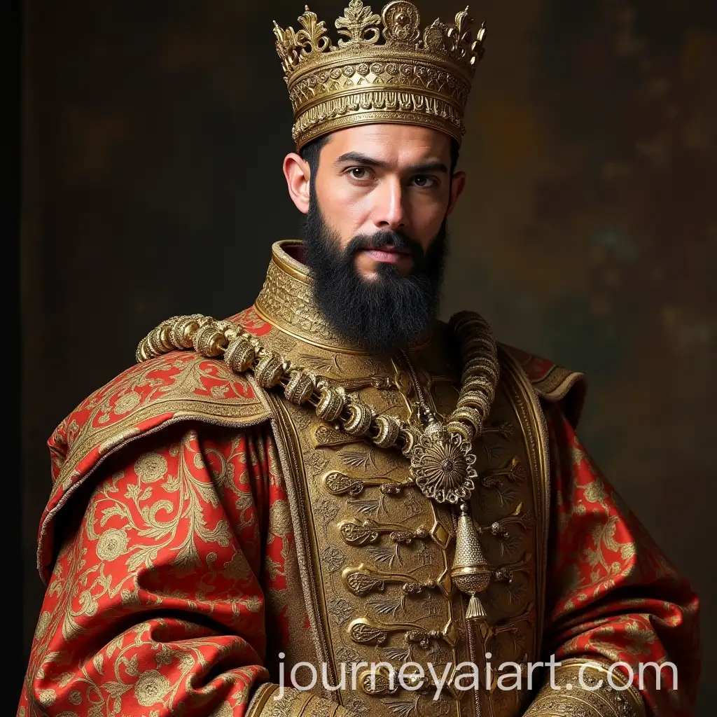 Sultan-of-Malacca-in-1511-Historical-Portrait-with-Rich-Cultural-Details
