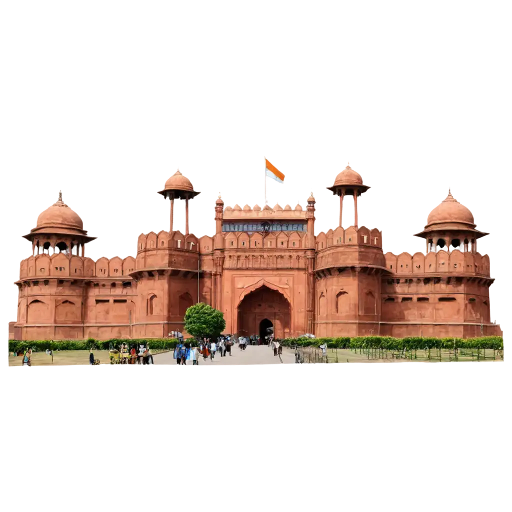 HighQuality-Red-Fort-PNG-Image-for-Diverse-Applications