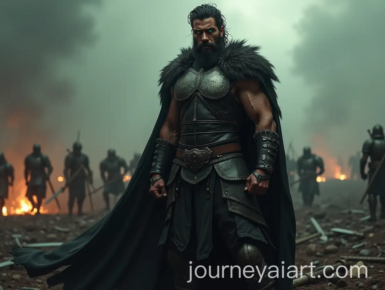 Victorious-Dark-Warrior-Standing-AmidAI-Image-Prompt-Expansionst-Ravaged-Battlefield-with-Eerie-Glow