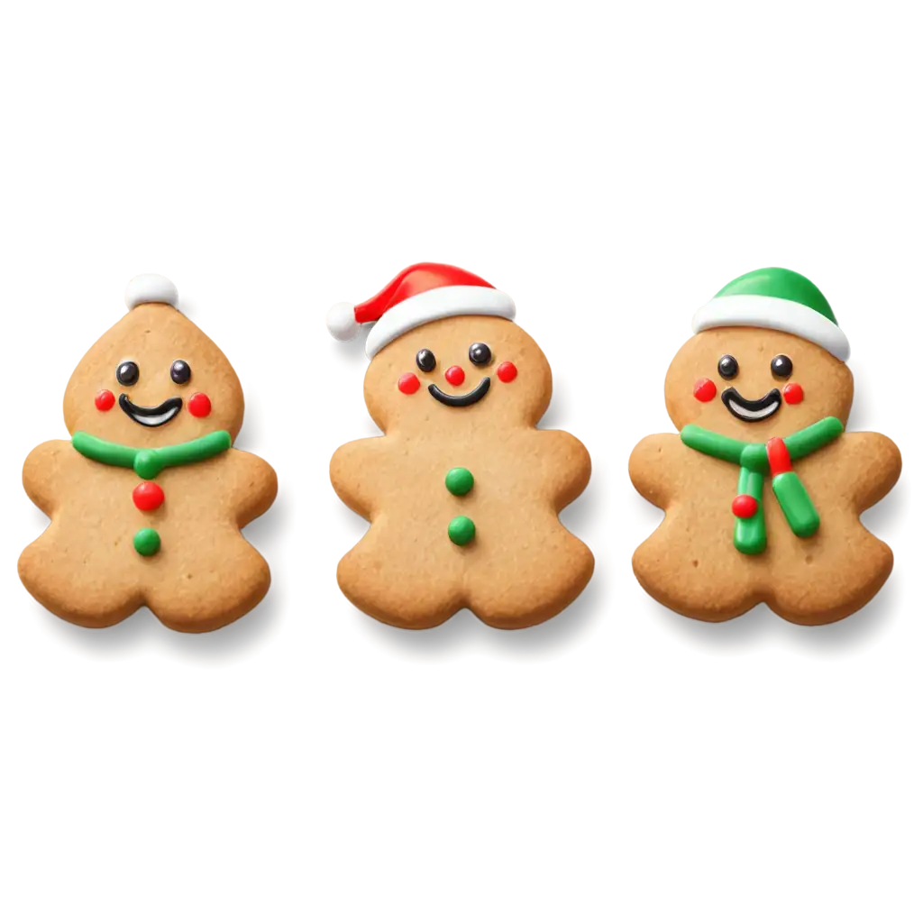 Christmas-CookieMen-in-iOS-Emoji-Style-PNG-Festive-Clear-and-Fun-Holiday-Imagery