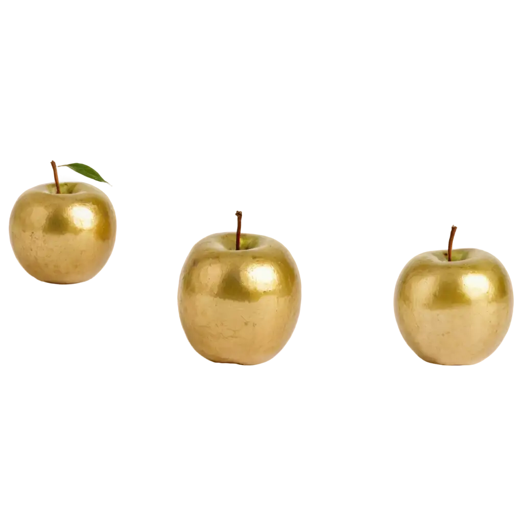 Gold-Apples-PNG-Image-HighQuality-Transparent-Download-for-Creative-Projects