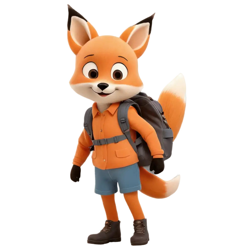 Adorable-PNG-Image-of-a-Cute-Little-Fox-Preschooler-with-Colorful-Backpack