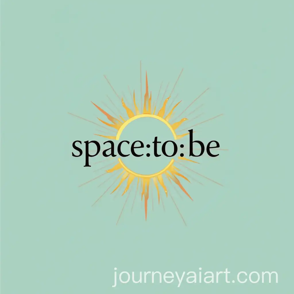 Life-Coaching-Logo-with-Golden-Sun-Symbol-and-SpaceToBe-Slogan