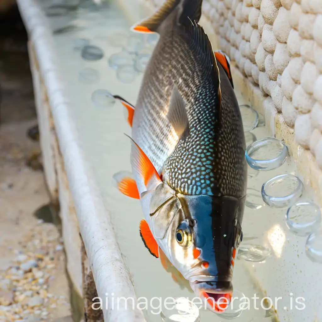 Fish-Ring-in-Suez-Governorate-with-Morning-Sunshine