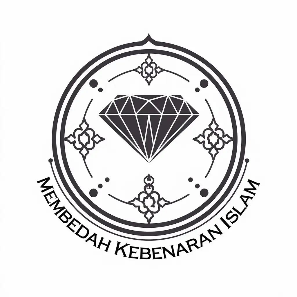 Islamic Enlightenment Unveiling the Truth with a Diamond Logo