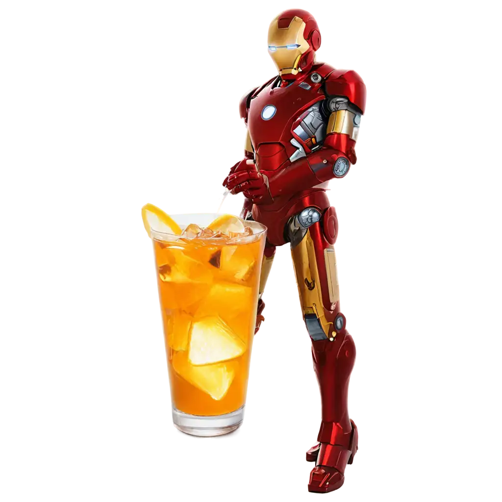 Ironman-Drinking-Iced-Tea-PNG-Image-for-Creative-Projects-and-Digital-Use