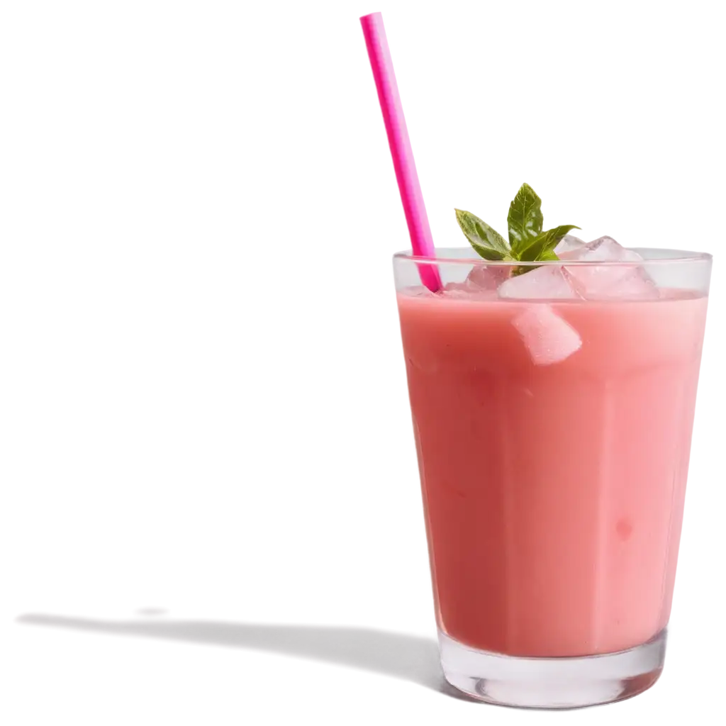 Pink-Drink-in-Glass-withPNG-Image-SEO-Analysis-Ice-Cubes-and-Straw-PNG-Perfect-for-Transparent-Background-Designs