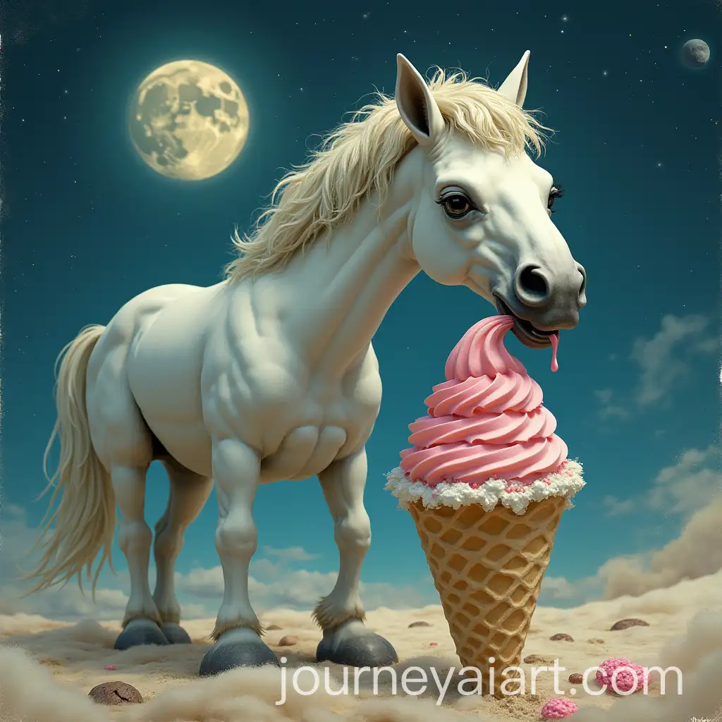 Horse-Eating-Ice-Cream-on-the-Moon