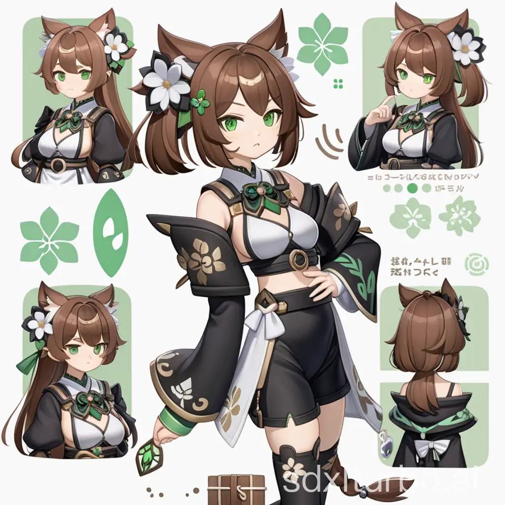 Elegant-BrownHaired-Woman-with-Neko-Features-in-Genshin-Impact-Style