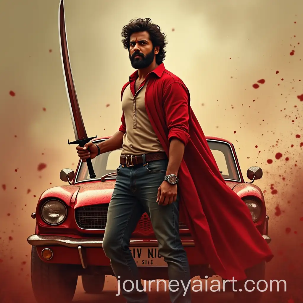 Pawan-Kalyan-Holding-Blood-Sword-with-Car-Background