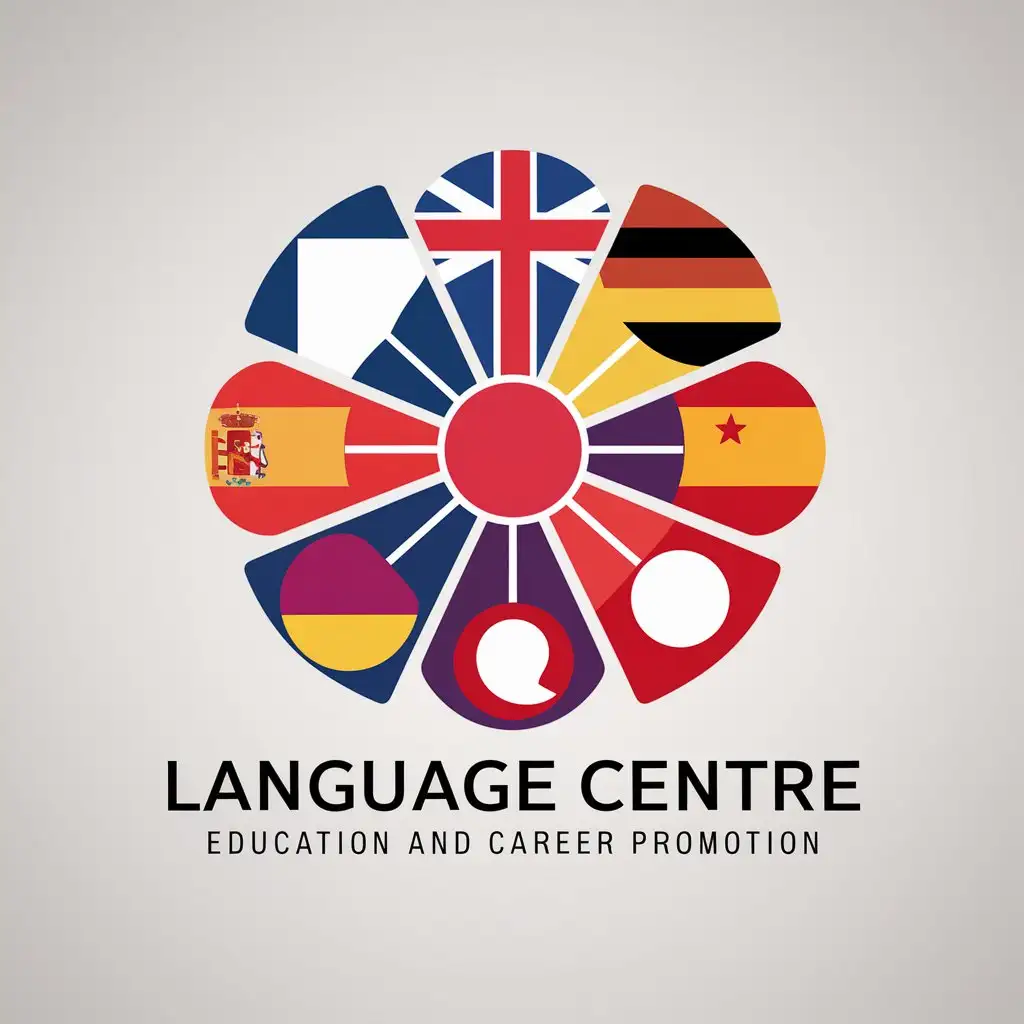 LOGO-Design-for-Language-Centre-Education-and-Career-Promotion-Multinational-Flag-Theme