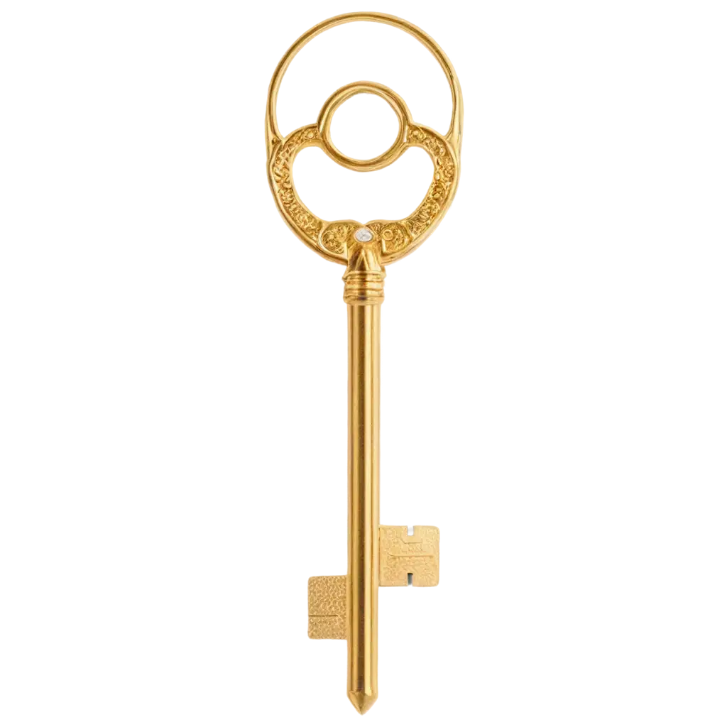 Golden-Modern-and-Chic-Key-PNG-Image-Enhance-Your-Designs-with-Elegance-and-Versatility