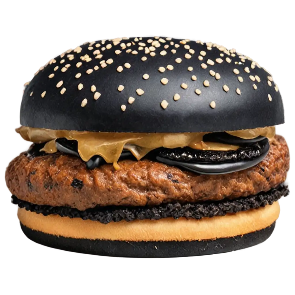 Unique-PNG-Image-Black-Bun-Burger-Concept-for-Creative-Food-Designs