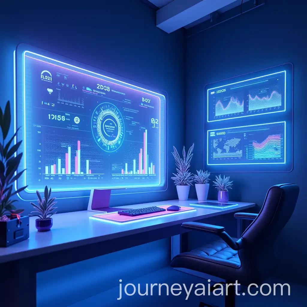 FuturAI-Image-Prompt-Expansionistic-Modern-Workspace-with-Holographic-Screens-and-AI-Assistants