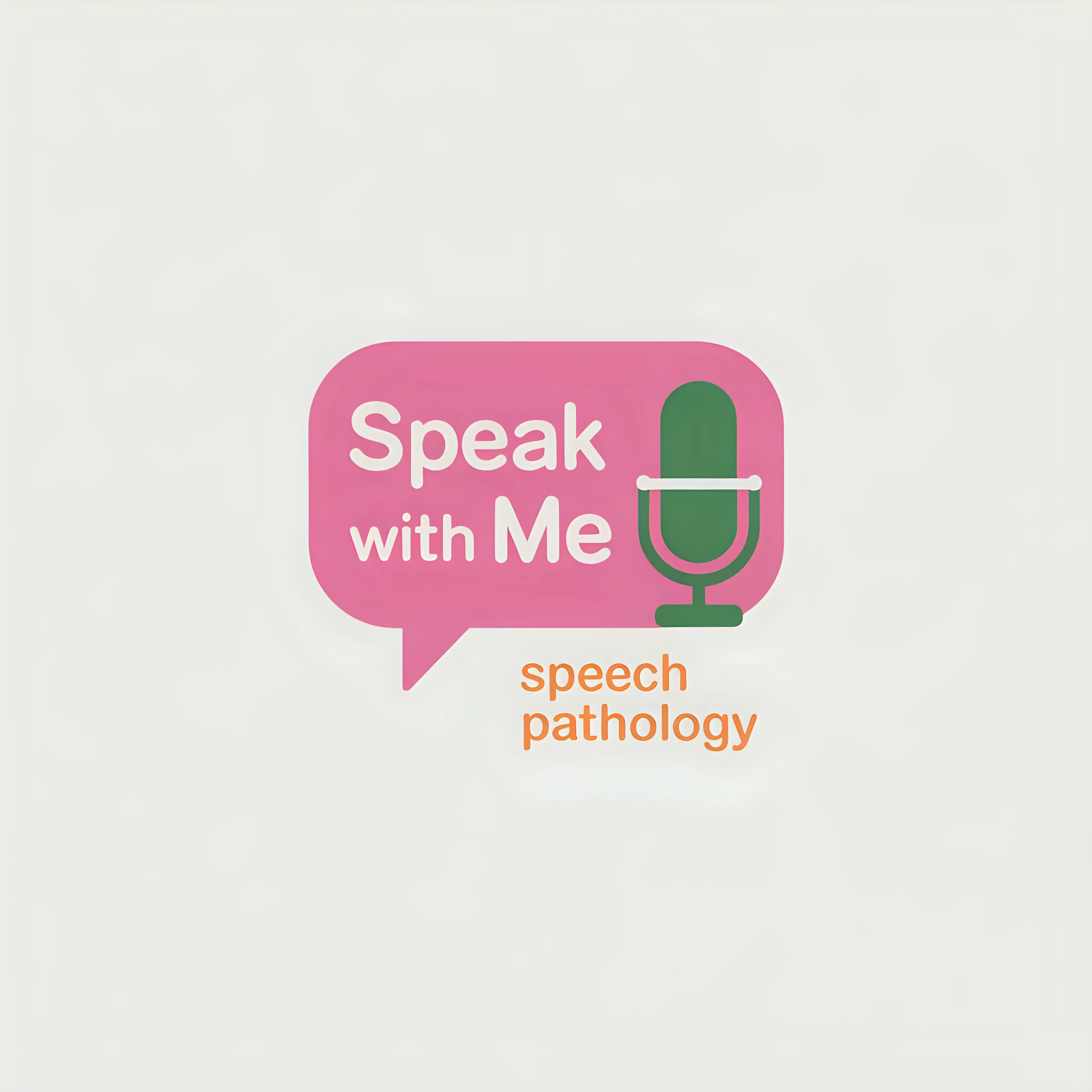 Playful and Minimalist Speech Therapy Logo Speak With Me