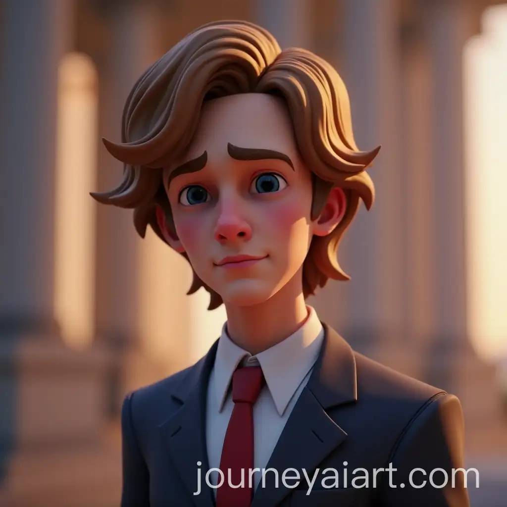 Cartoon-Character-in-Fortnite-Style-Resembling-Javier-Milei-in-Suit-with-Cinematic-Lighting