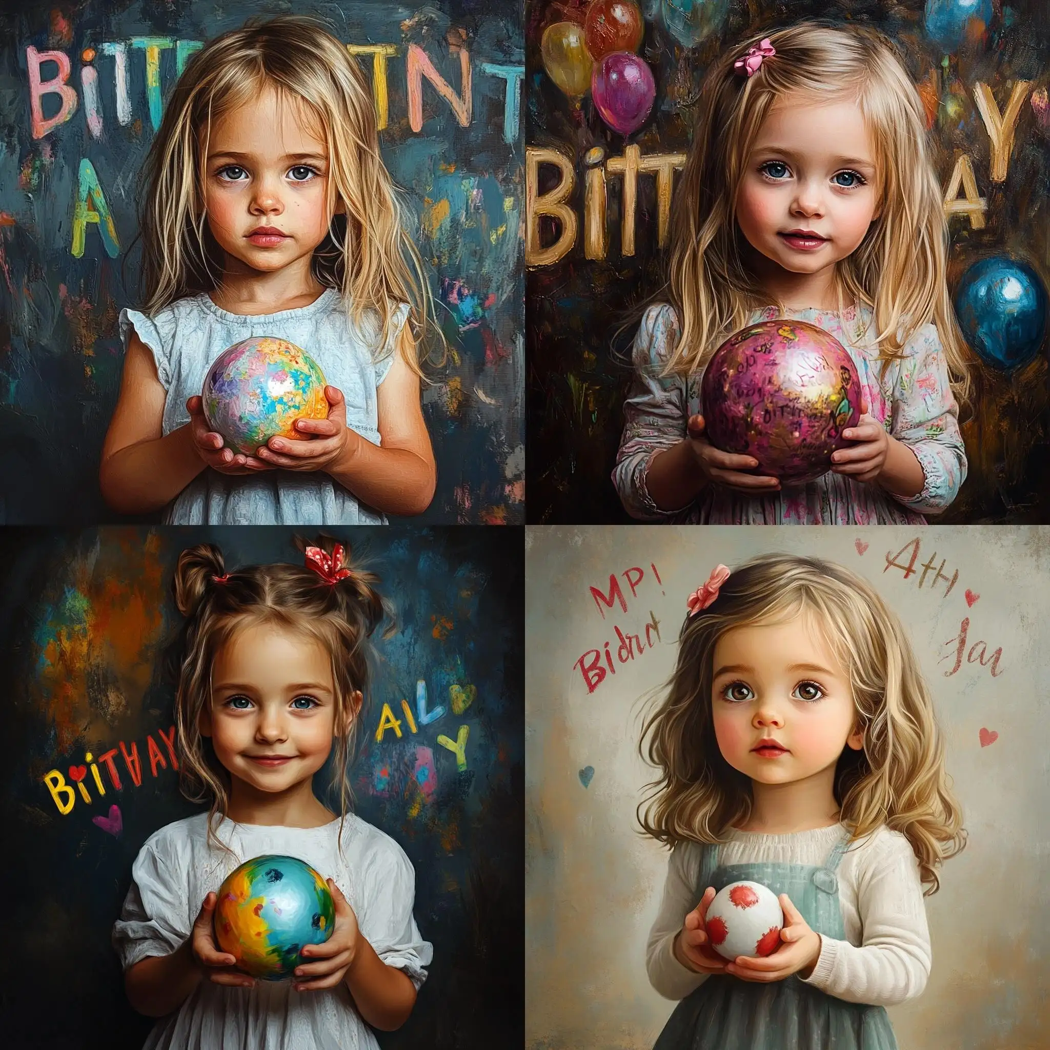 Cute-4YearOld-Girl-Holding-Ball-with-Happy-Birthday-Background