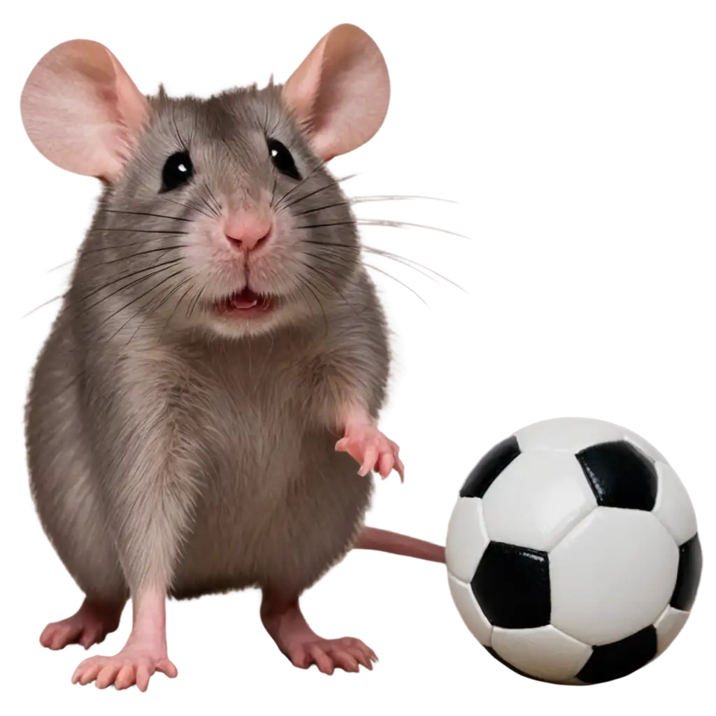 Rat-Playing-Soccer-PNG-Image-HighQualityPNG-Image-Usage-Scenarios-Transparent-Background-for-Versatile-Use