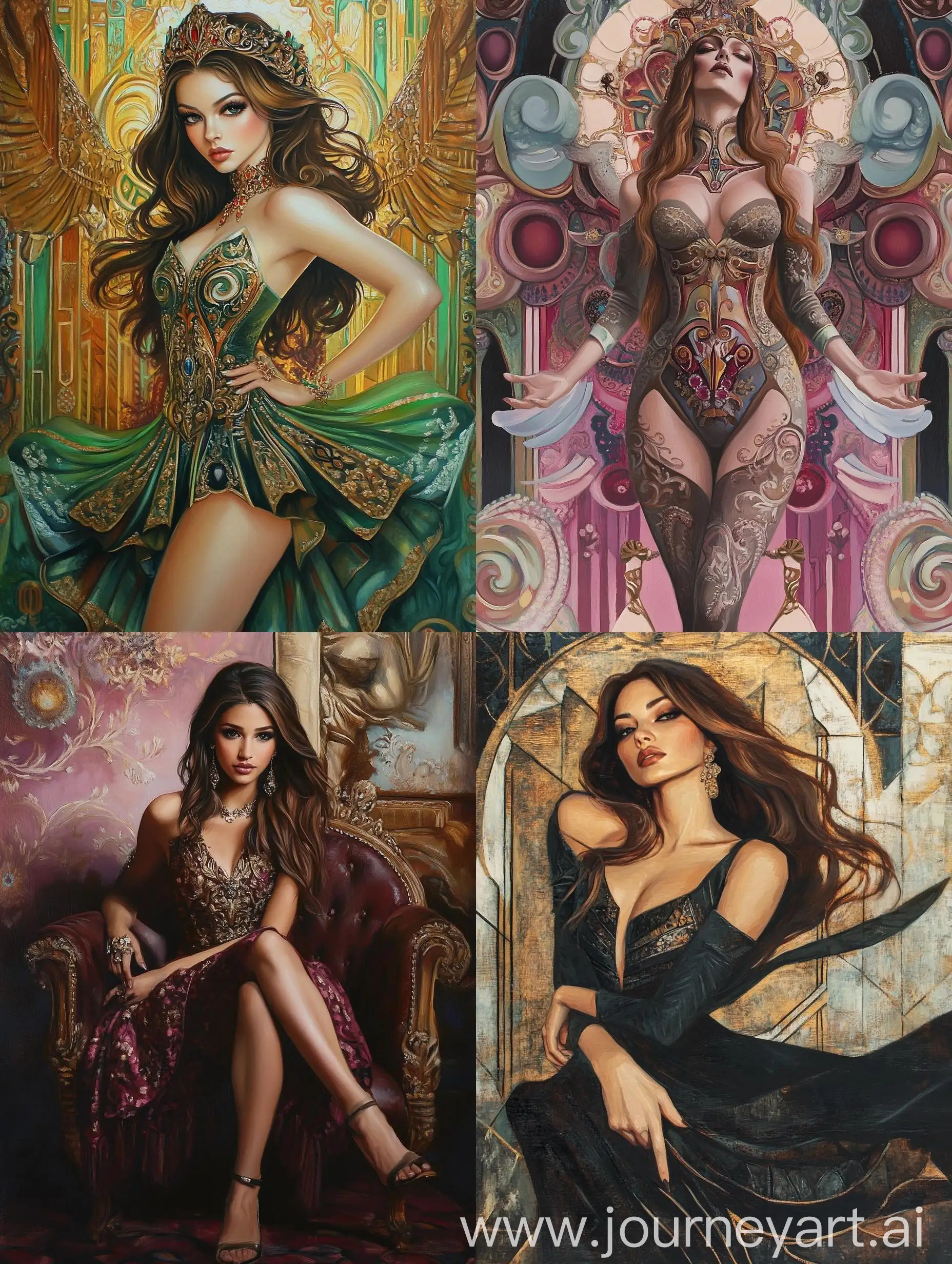 Supernatural-Goddess-Regal-Lady-with-Surrealistic-Oil-Painting-Beauty