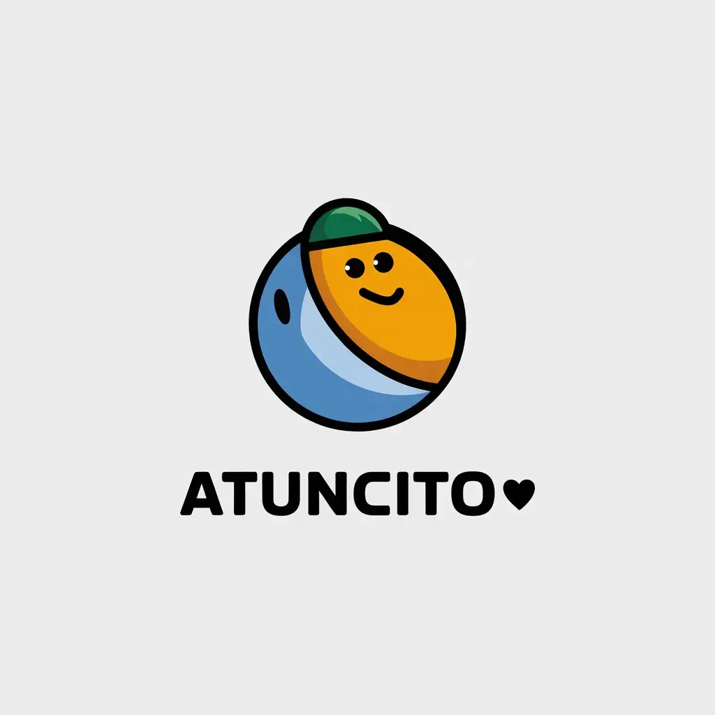 a vector logo design,with the text "atuncito ©", main symbol:pez,Minimalistic,be used in Technology industry,clear background