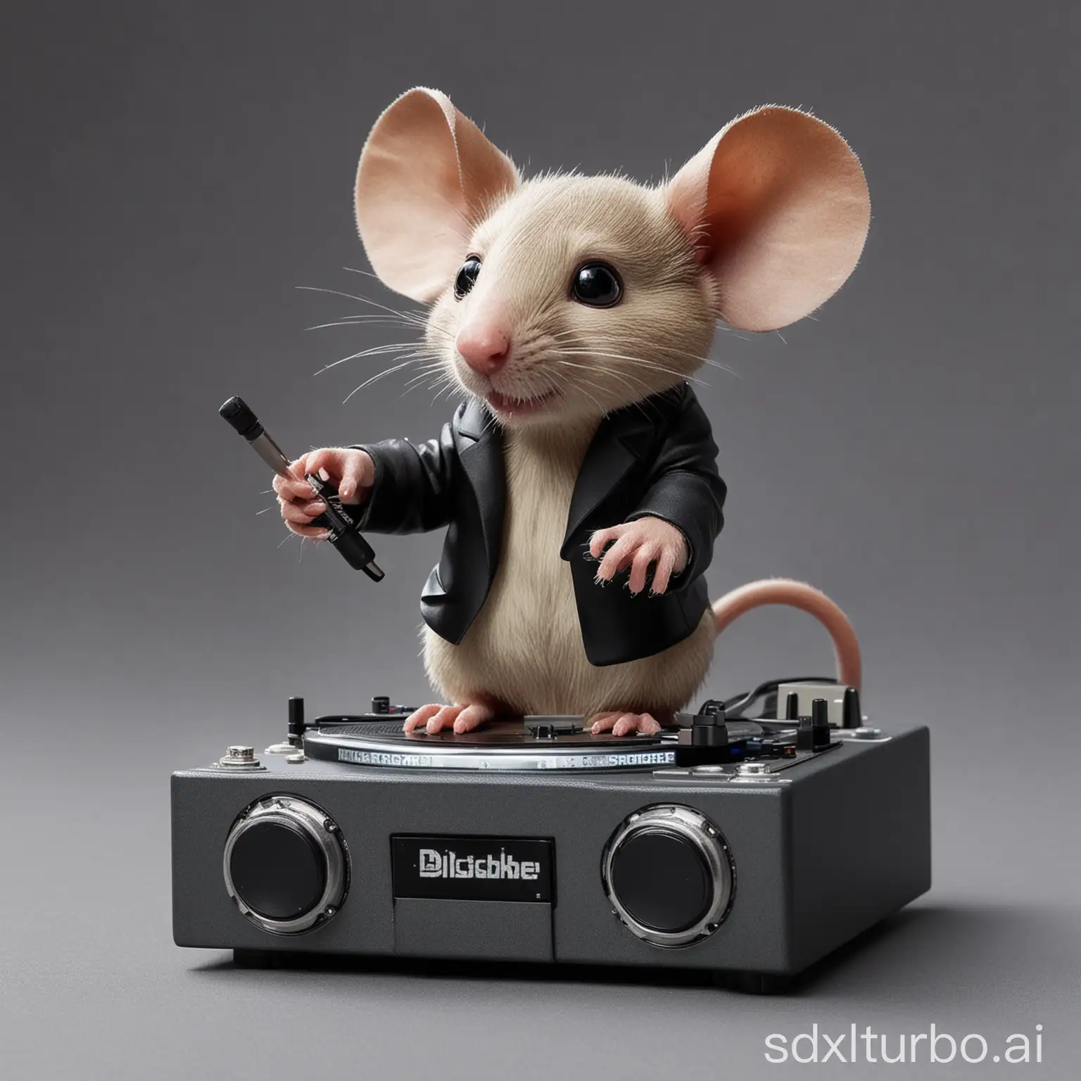 DJ-Mouse-Spinning-Records-at-a-Nightclub-Party