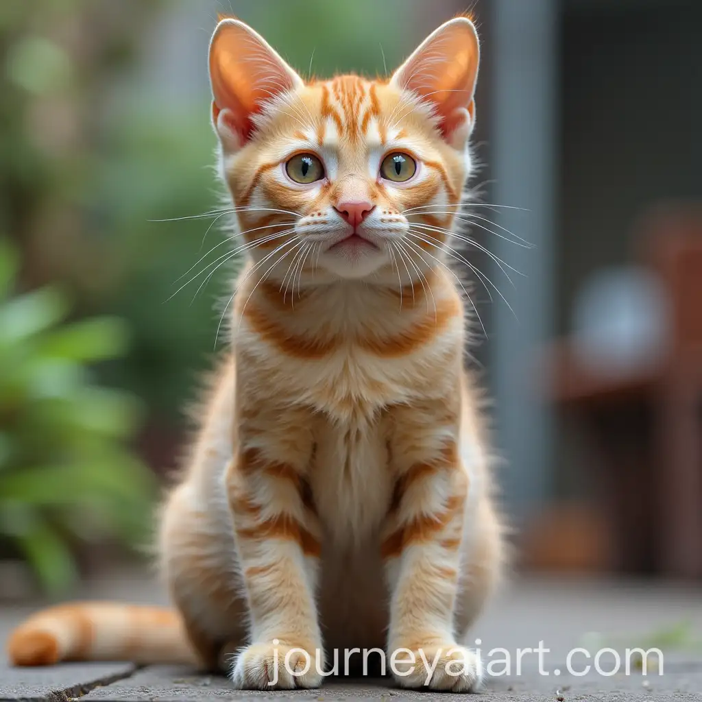 Curious-Cat-with-Piercing-Eyes-Watching-Intently