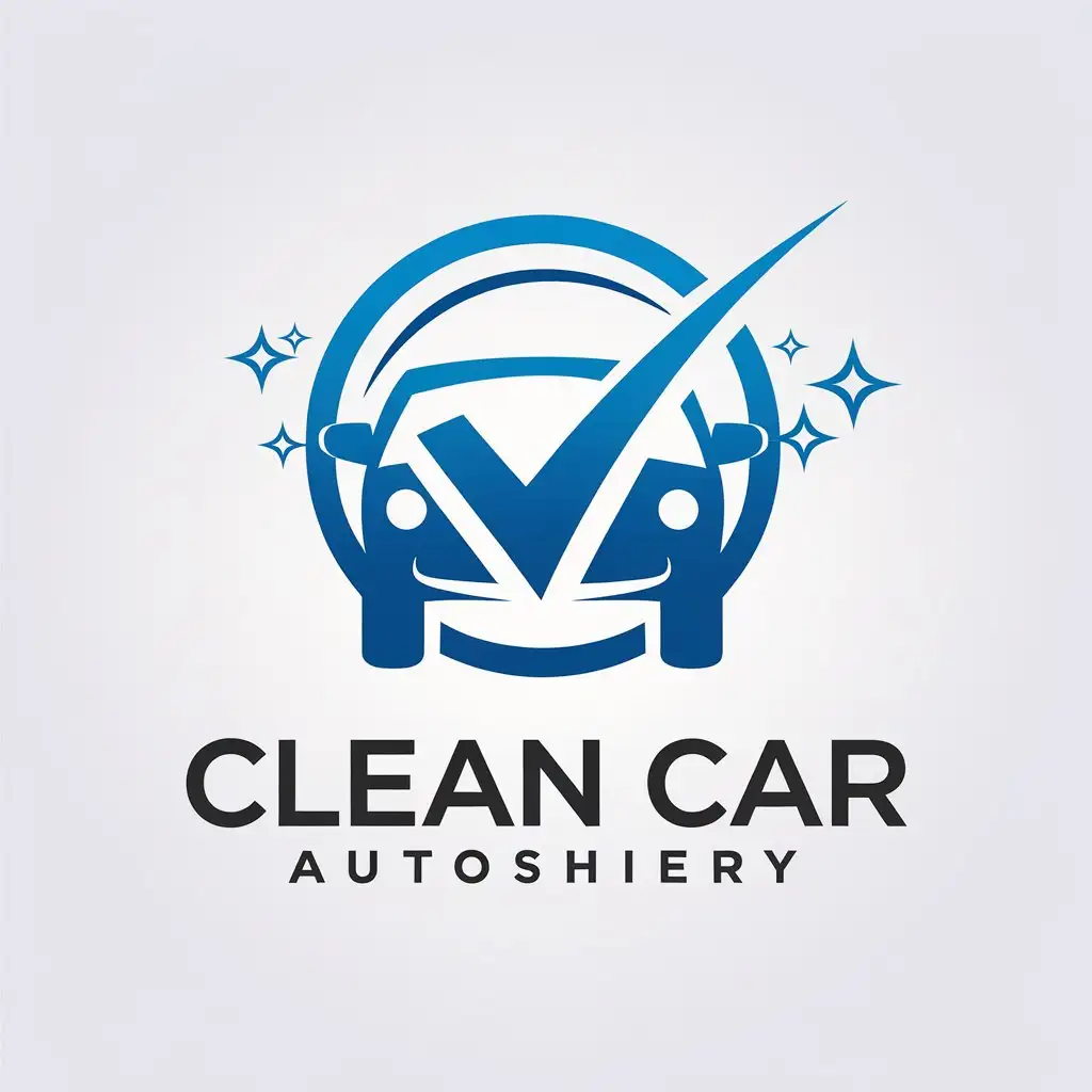 LOGO-Design-for-Clean-Car-Vector-Design-with-Fresh-Blue-and-White-Palette